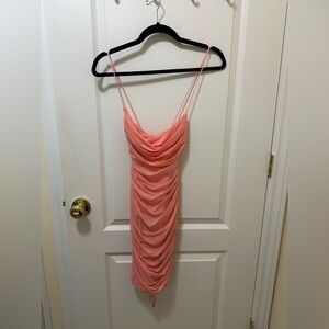 OHPOLLY peachy pink mini dress size us 4